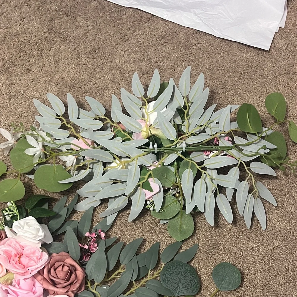 Floral Arrangement with Pink and White Roses